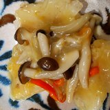 白身魚のキノコあんかけ